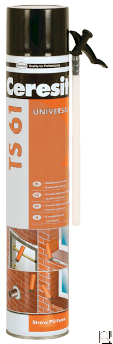 Jednosložková trubičková polyuretanová pěna Ceresit TS 61 - 750 ml. 