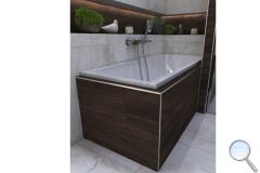 Koupelna Vitra Aspenwood. koupelna-Vitra-Aspenwood-drevo-kamen-se-sprchovym-koutem-a-vanou-003