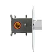 Sprchová baterie SAT Fusion včetně podomítkového tělesa bílé sklo lesk SATBSFU210BS. obr. 3&nbsp;