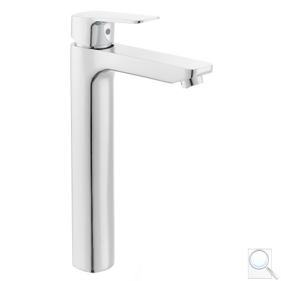 Vysoká umyvadlová baterie Optima Cube Way bez výpusti chrom CU285. obr. 1