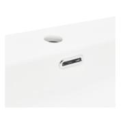 Nábytkové umyvadlo SAT Fusion 81x46 cm bílá matná, otvor pro baterii uprostřed SATFUS8046MW. obr. 4&nbsp;