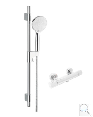 Sprchová baterie SAT se sprchovým setem 150 mm chrom lesk SATBST268SET. obr. 1