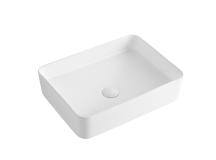 Umyvadlo na desku SAT Project 50x37 cm bez otvoru na baterii SATUMPRO5037