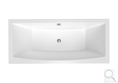 Obdélníková vana SAT Brevis 180x80 cm litý akrylát levá i pravá SATVRBRE180. obr. 1