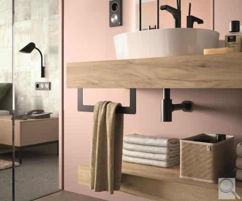 Držák ručníku Salgar Compakt 33x10 cm černá mat 26195 obr. 1