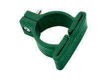Objímka k uchycení panelů ke kulatým sloupkům - zelená, PVC