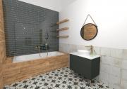 Zrcadlo Naturel 60 cm černá matná ZLAN60C (obr. 6)