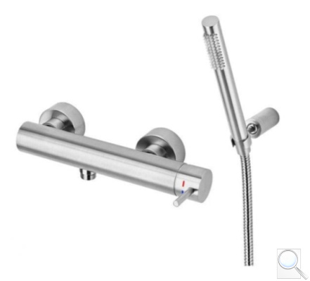 Sprchová baterie Paffoni Light se sprchovým setem 150 mm nerez LIG168DST. obr. 1