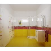 Koupelnová sestava s umyvadlem zrcadlem a osvětlením Vitra Mia 79x61x39,5 cm bílá lesk MIASET80B. obr. 2 