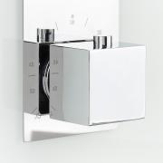 Sprchový panel Anima Glass Shower na stěnu s termostatickou baterií bílá GLASHOWER (obr. 7)