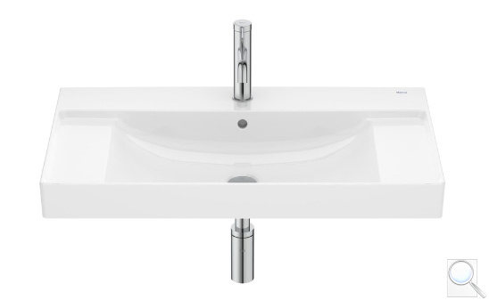 Umyvadlo Roca Ona 80x46 cm otvor pro baterii uprostřed A32768H000. obr. 1