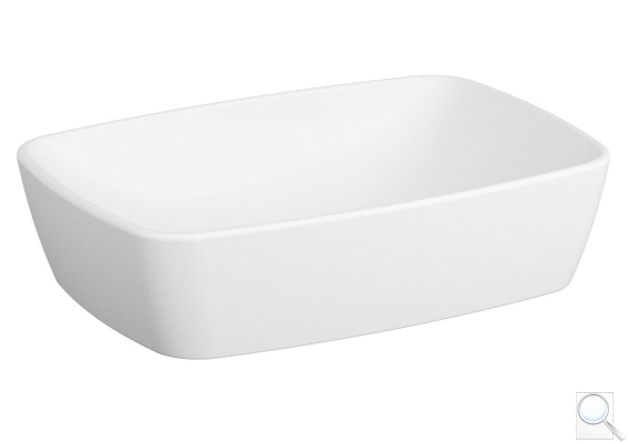 Umyvadlo na desku Vitra Shift 55x38 cm bez otvoru pro baterii 7075-003-0016. 