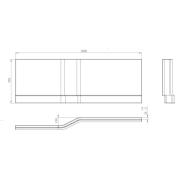 Panel k vaně Laguna Beáta Plus 160 cm akrylát levá nebo pravá. pravá BEP1600P 