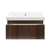 Koupelnová skříňka s umyvadlem SAT Evolution 78x30x44,8 cm ořech mat SATEVO80NAU1. obr. 4 