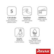 Umyvadlová baterie Ravak Espirit bez výpusti růžové zlato kartáčované mat X070347. obr. 3 