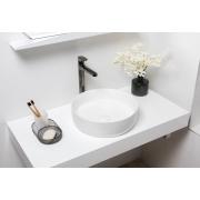 Umyvadlo na desku SAT Infinitio 39x39 cm mat bez otvoru pro baterii SATINF3939M. obr. 2 
