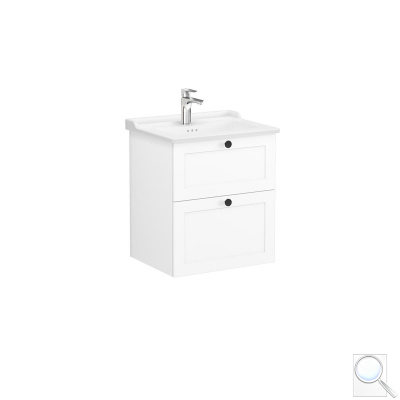 Koupelnová skříňka s umyvadlem Vitra Root 60x67x46 cm bílá mat ROOTC60WINTC. obr. 1