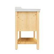 Koupelnová skříňka s umyvadlem Naturel Country 65x85x53 cm přírodní COUNTRY65ZNA. obr. 5