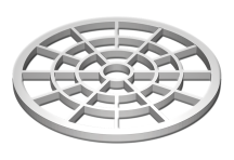 Sítko na vlasy Tece Drainline nerez lesk 660005