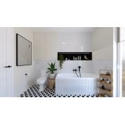 Vanová baterie SAT Mood bez sprchového setu 150 mm černá mat SATBSMOOD222C. obr. 2&nbsp;