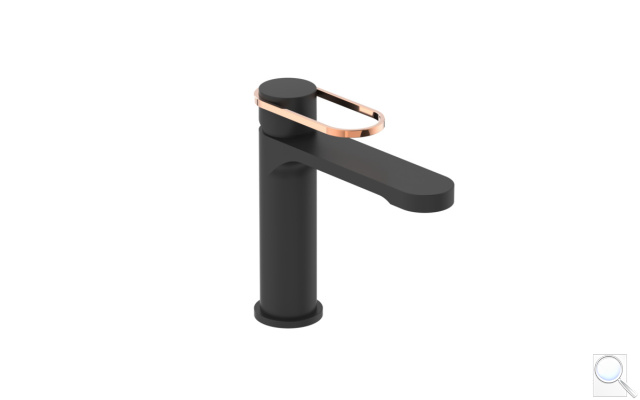 Umyvadlová baterie SAT Fusion bez výpusti černá/bronz SATBSFU271CPCBR. obr. 1