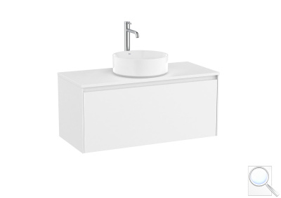 Koupelnová skříňka pod umyvadlo Roca ONA 99,4x44,3x45,7 cm bílá mat ONADESK1001ZBM. obr. 1
