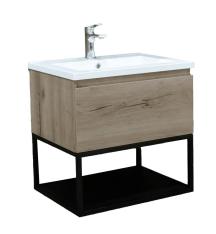 Koupelnová skříňka s umyvadlem SAT B-Way dub mat BWAY60OAKU