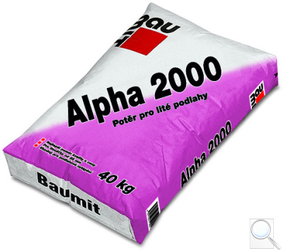 Samonivelační potěr Alpha 2000 Baumit. 