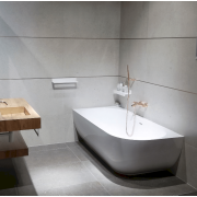 Volně stojící vana SAT Nelly z litého mramoru bílá. obr. 7