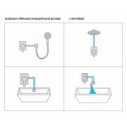 Sprchová baterie Paffoni Pavia včetně podomítkového tělesa chrom CA010. obr. 5&nbsp;
