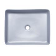 Umyvadlo na desku SAT Infinitio 50x40 cm tmavě modrá mat bez přepadu SATINF5040DBLM. obr. 3 