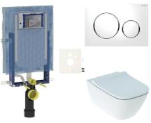 Závěsný WC set Geberit k zazdění + WC Geberit Smyle SIKOGEZSMS20