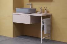 Koupelnová skříňka pod umyvadlo Naturel Ratio 90x50x71,6 cm kašmír mat TIMESET90KASMIR