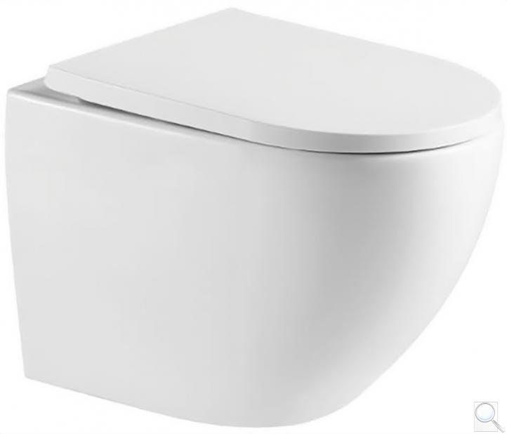 WC se sedátkem softclose závěsné SAT bílá lesk vírové SAT67010RTORP obr. 1