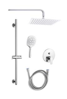 Sprchový systém SAT Project včetně podomítkového tělesa chrom lesk SATBPSETPRO5