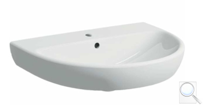 Umyvadlo Geberit Selnova 65x50 cm otvor pro baterii uprostřed 500.297.01.7. obr. 1