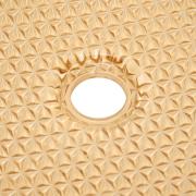 Umyvadlo na desku SAT Purity 36x36 cm jantarová bez otvoru pro baterii, bez přepadu SATGLA3636A. &nbsp;(6)