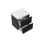 Koupelnová skříňka s umyvadlem SAT Delano 60x46 cm černá mat DELANO60ZCUM. obr. 2&nbsp;