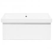 Koupelnová skříňka s umyvadlem SAT Evolution 98x30x44,8 cm bílá mat SATEVO100WMU1 (obr. 4)