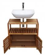 Koupelnová skříňka pod umyvadlo Naturel Home 67.5x63x35.5 cm ořech mat HOMEUM (obr. 5)