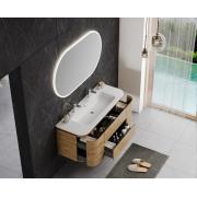 Koupelnová skříňka s umyvadlem Naturel Shelley 119x50x45 cm dub mat SHELLEY120OAK. &nbsp;(3)