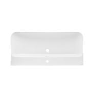 Nábytkové umyvadlo SAT Fusion 100,6x46 cm bílé matné, otvor pro baterii uprostřed SATFUS10046MW. obr. 3&nbsp;