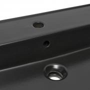 Umyvadlo SAT Infinitio 100,4x46,5 cm černá mat otvor pro baterii uprostřed SATINF10046BKM (obr. 4)