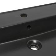 Umyvadlo SAT Infinitio 100,4x46,5 cm černá mat otvor pro baterii uprostřed SATINF10046BKM. obr. 4&nbsp;