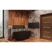 Volně stojící vana SAT Aula 160x78,7 cm litý mramor levá i pravá černá SATAULA1600CM. obr. 6&nbsp;