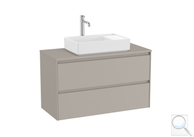 Koupelnová skříňka pod umyvadlo Roca Ona 99,4x58,3x45,7 cm písková mat ONADESK1002ZPM. obr. 1