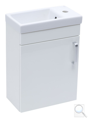 Koupelnová skříňka s umyvadlem Naturel Vario Dekor 40x50x22 cm bílá lesk VARIO240BIBL. 