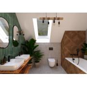 Umyvadlo na desku SAT Infinitio 50x40 cm bez přepadu SATINF4050. &nbsp;(3)