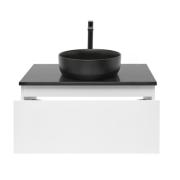 Koupelnová skříňka s krycí deskou SAT B-WAY 79x30x45 cm bílá lesk BWAY80WZUB. obr. 4 
