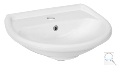 Umyvadlo Multi 50x39,5 cm otvor pro baterii uprostřed EUR351. 